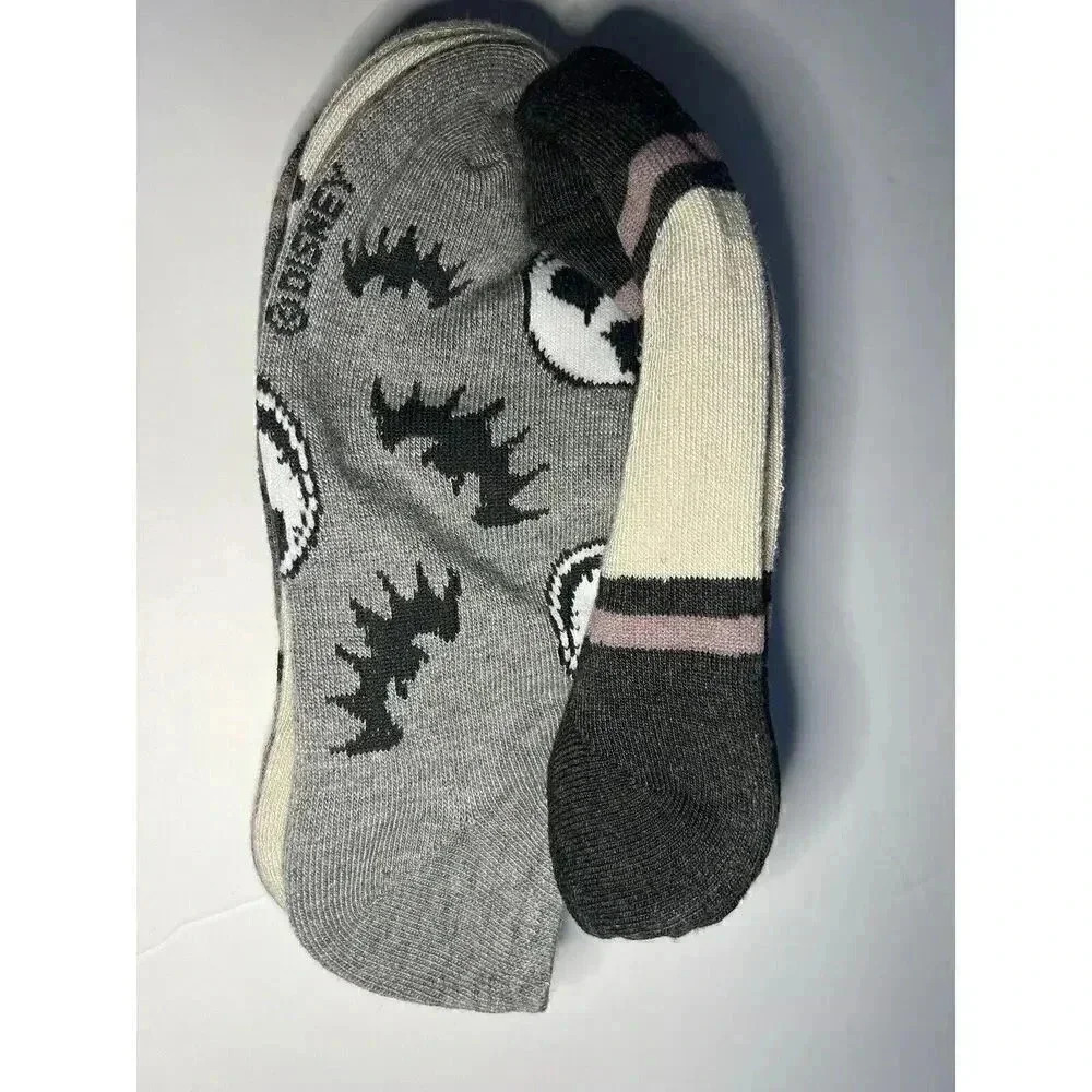Nightmare Before Christmas Ankle Socks Pairs Set Women's Shoe Size 4-10 Fuzzy - Picture 4 of 6